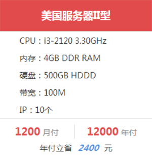 美國服務器I型