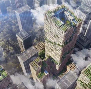 東京將建世界最大木結(jié)構寫字樓 350米高